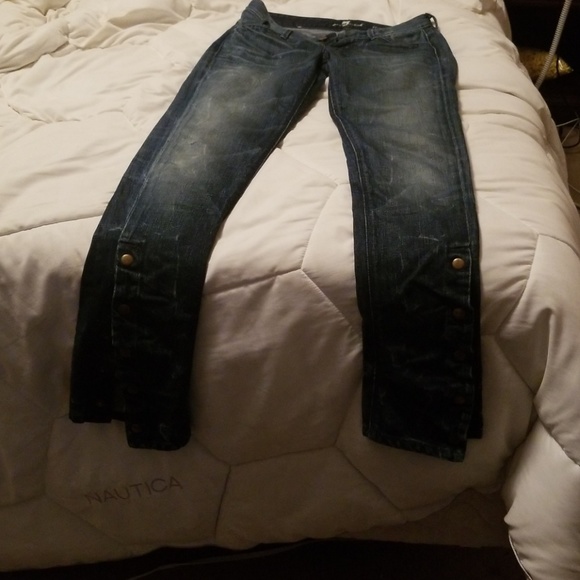 7 for all mankind Jean's with snaps - Picture 2 of 5